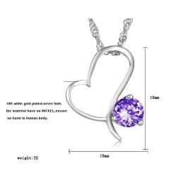 Kiváló Minőségű Női  Bevonatú Titán Nyaklánc Gyémánttal