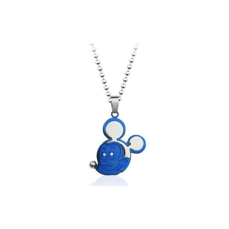 Kék Mickey Egér Titán Medál - Szabad Lánc