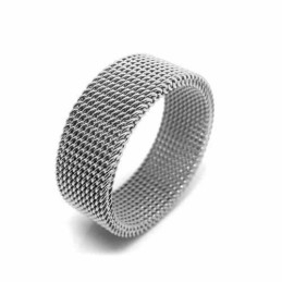 Hálós Uniszex 8 Mm-Es Titán Gyűrű