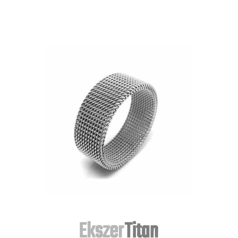 Hálós Uniszex 8 Mm-Es Titán Gyűrű