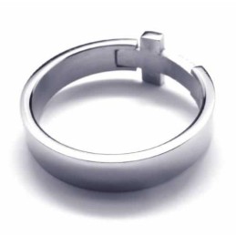 8 Mm-Es Kereszt Alakú Gyémánt Unisex Titán Gyűrű