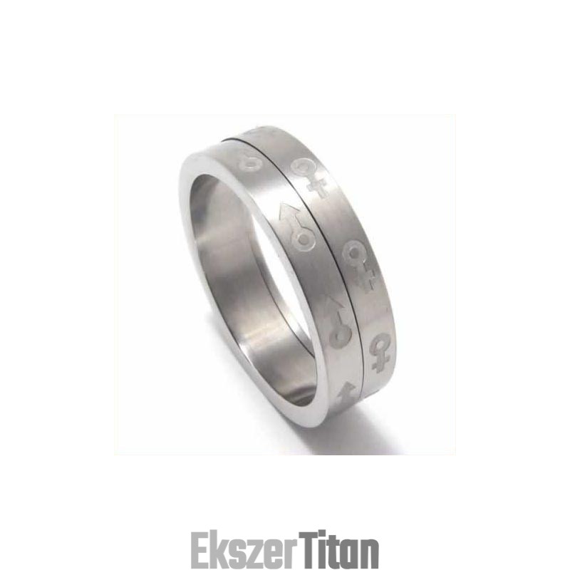 Szexszimbólum 6 Mm-Es Titángyűrű