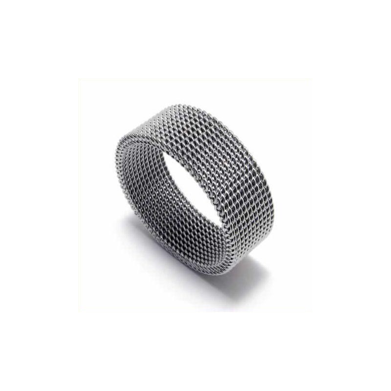 Hálós Uniszex 8 Mm-Es Titán Gyűrű