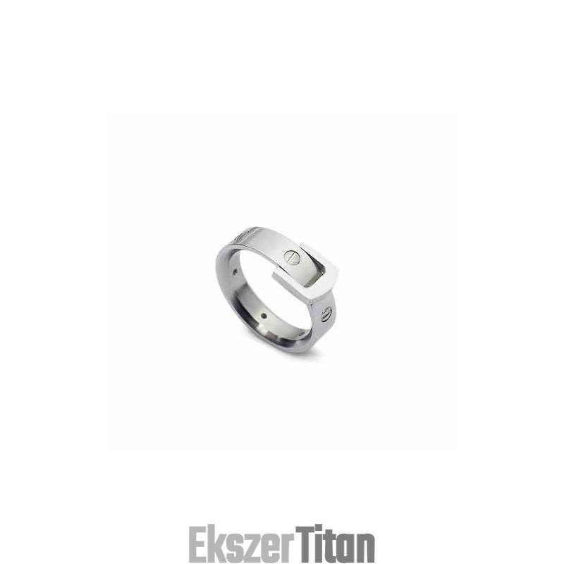 6 Mm-Es Titán Gyűrű Szíjjal