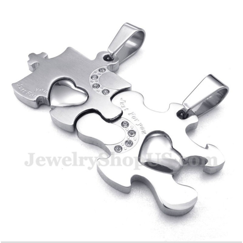 Titán Puzzle Páros Medál Szabad Lánccal (Egy Pár)