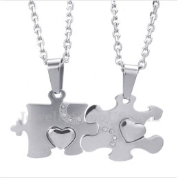 Titán Puzzle Páros Medál Szabad Lánccal (Egy Pár)