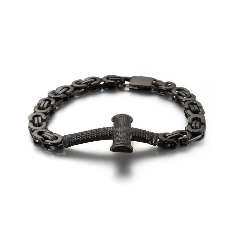 Népszerű Fashion Street Cross Back To The Chain Titán Férfi Karkötő
