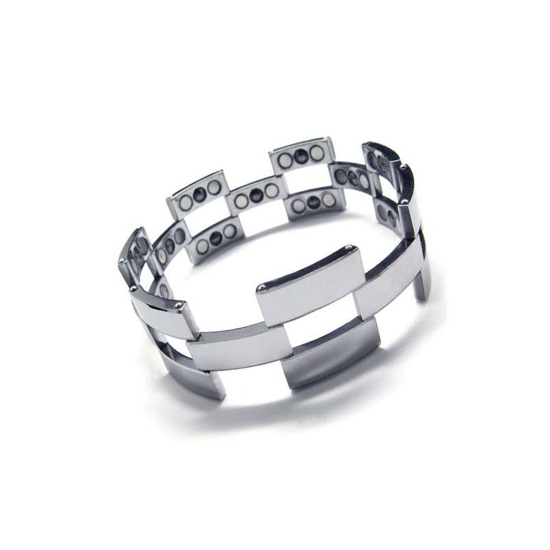 Divatos Volfrám-Karbid 22 Mm Széles Férfi Karkötő