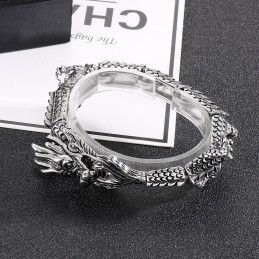 Cool Chic Zodiac Dragon Titán Karkötő Férfiaknak