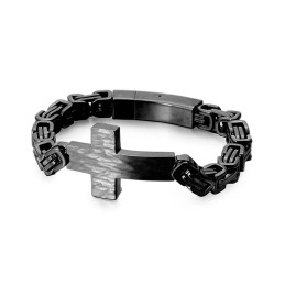 Crucifix Bend Karkötő Férfi Császár Hátú Lánckarkötő