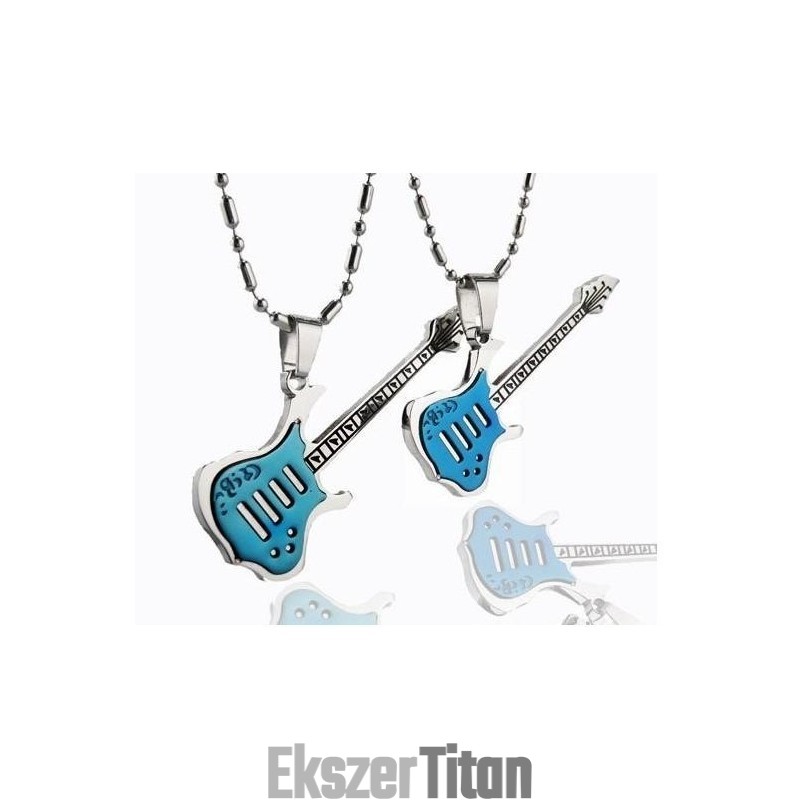 1 Pár Tiszta Titán Páros Nyaklánc Medálok Gitárhoz