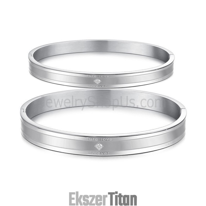 Tatánium "Ture Love Forever" Páros Karkötők Strasszokkal C861